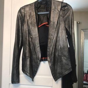 Black and silver COMME funky blazer